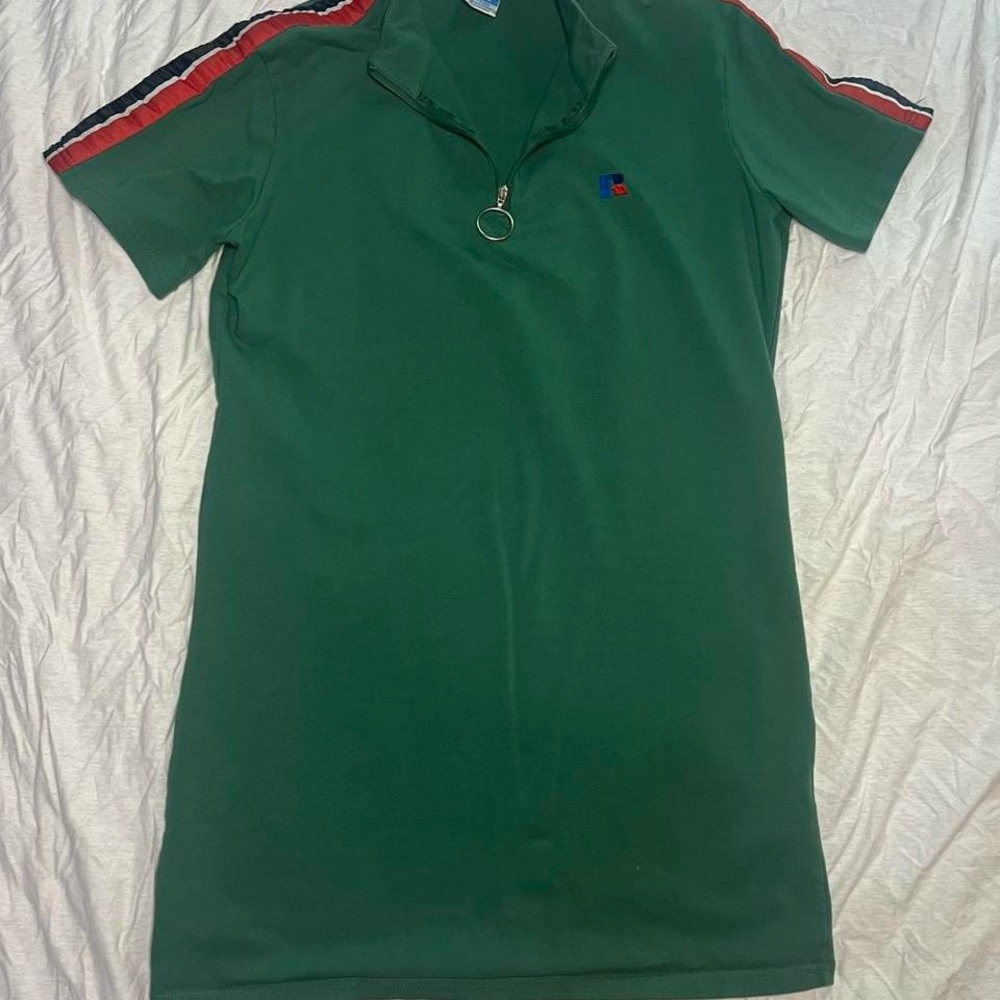 Russell Athletic Green T-Shirt Dress